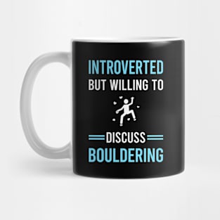 Introverted Bouldering Rock Climbing Mug